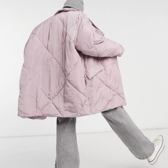 Free People Ella Puffer Women's Oversized Coat Size Medium - Picture 3 of 7